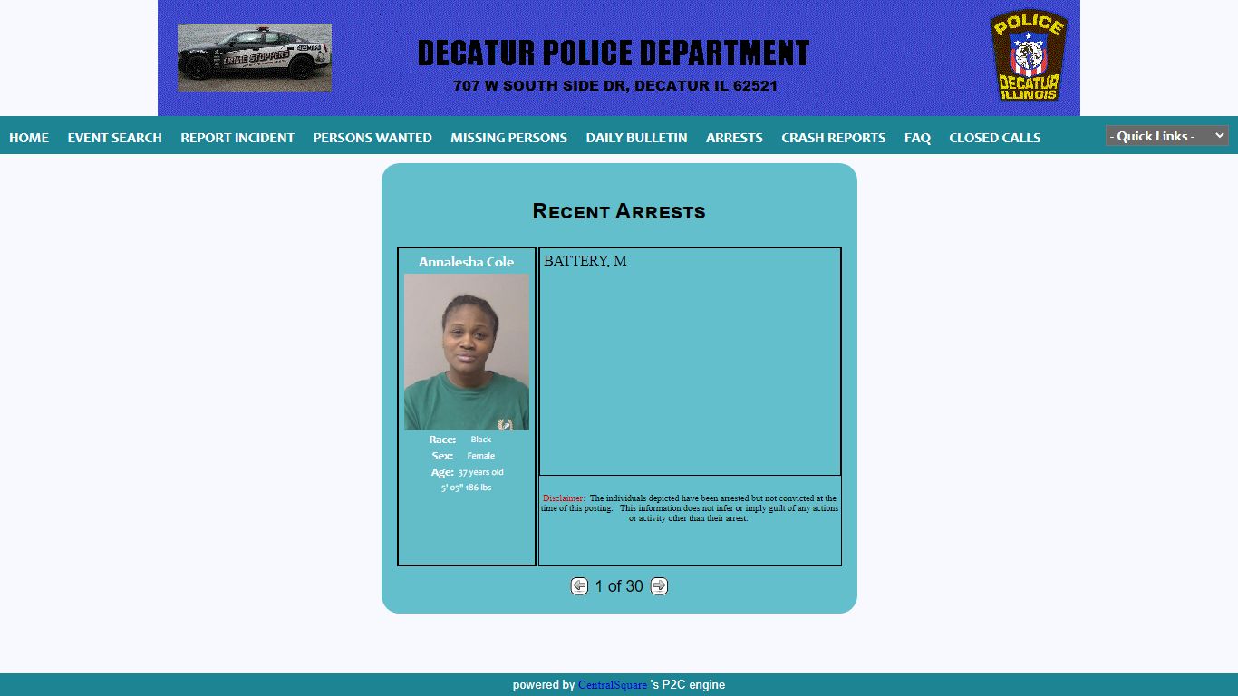 Decatur Police Department P2C